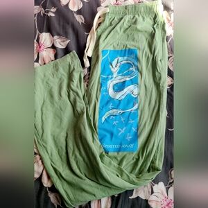 Large Studio Ghibli Spirited Away Haku Dragon Sleep Pants